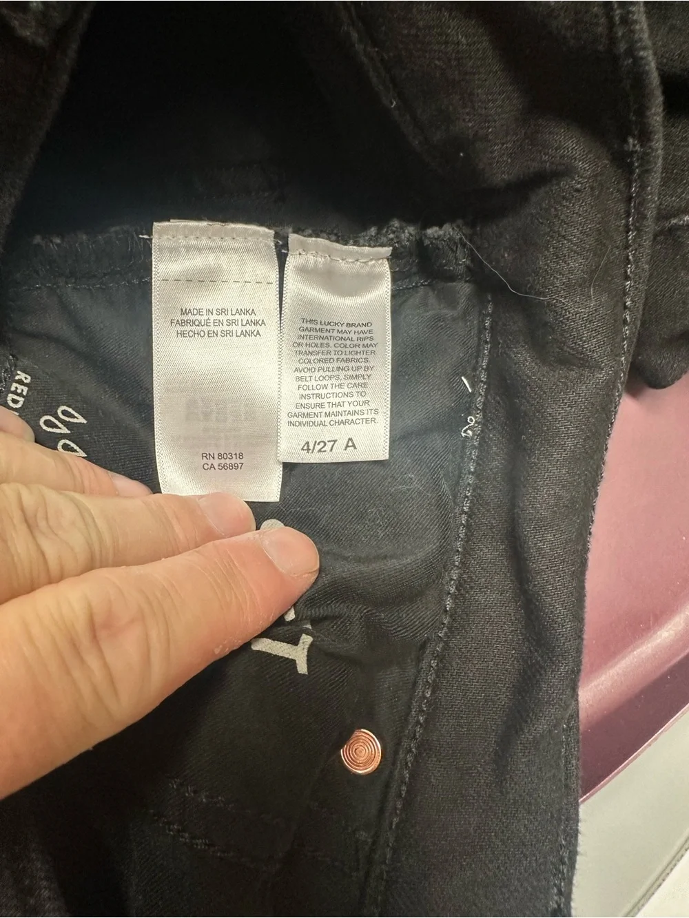 Black straight jeans
